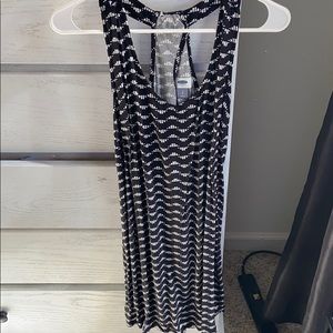 Black and white sundress.